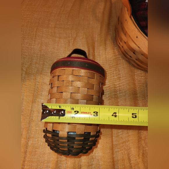 Longaberger Other - Longaberger Basket Cloth Holy Liner Plastic Liner Leather Strap